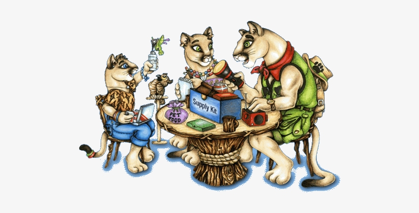 Rex The Dad Is An Explorer Who Loves Taking His Family - Mommy And Daughter Furry, transparent png download