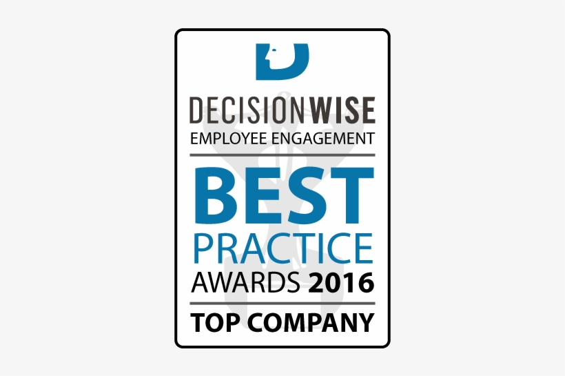 Decisionwise Engagement Award Seal 2016 - Decision Wise, transparent png download