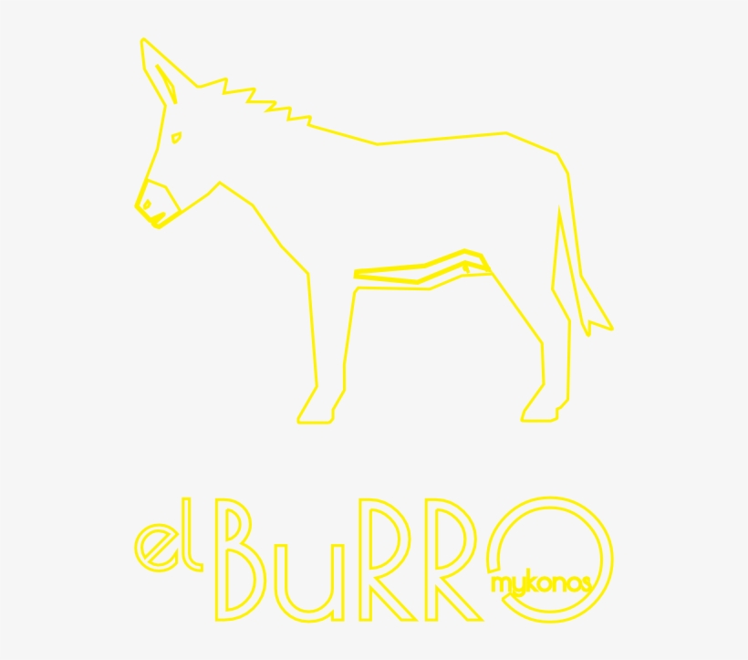 El Burro Mykonos Logo - El Burro Mykonos Cafe, transparent png download
