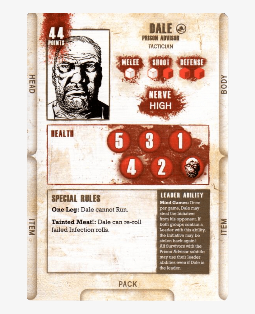 Dale Is The Last Of The Four Prison Advisors, Alongside - Walking Dead: Prelude To Woodbury, transparent png download