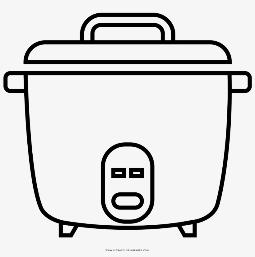 Crock Pot Coloring Page - Crock Pot Coloring, transparent png download