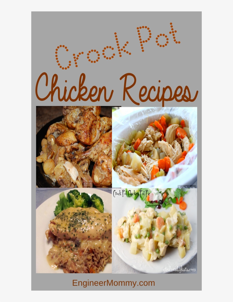 Crock Pot Chicken Meals - Crock Pot Chicken, transparent png download