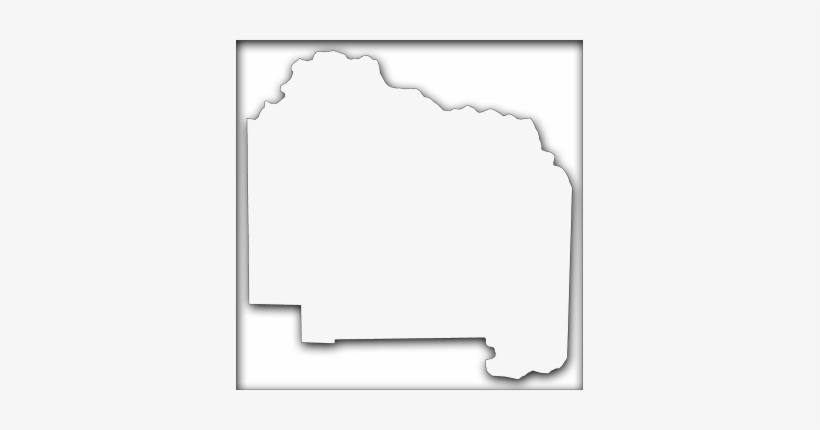 A Map Of Alachua With An Outer Shadow Box Around The - Silhouette, transparent png download