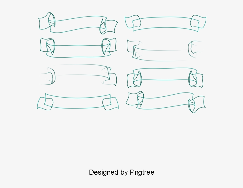 Retro Ribbons And Banners Design Vector Material, Banner - Ribbon, transparent png download