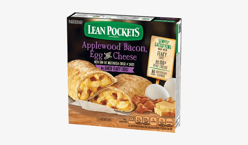Applewood Bacon, Egg &amp - Chicken And Broccoli Hot Pocket, transparent png download