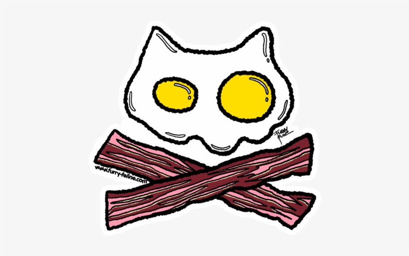 Bacon & Eggs Heavy Duty Reusable Sticker - Bacon, transparent png download
