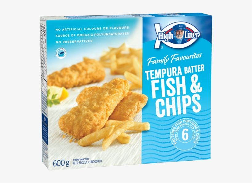 Family Favourites Tempura Batter Fish & Chips - High Liner, transparent png download