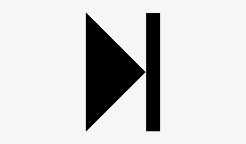 Step Forward Control Button Symbol Of Triangular Right - Png Skip Video Button, transparent png download