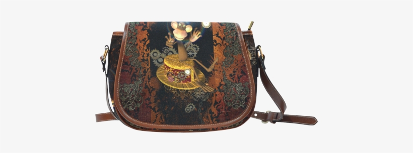 Steampunk, Funny Monkey Saddle Bag/small Full Customization - Steampunk, Funny Monkey Shower Curtain, transparent png download