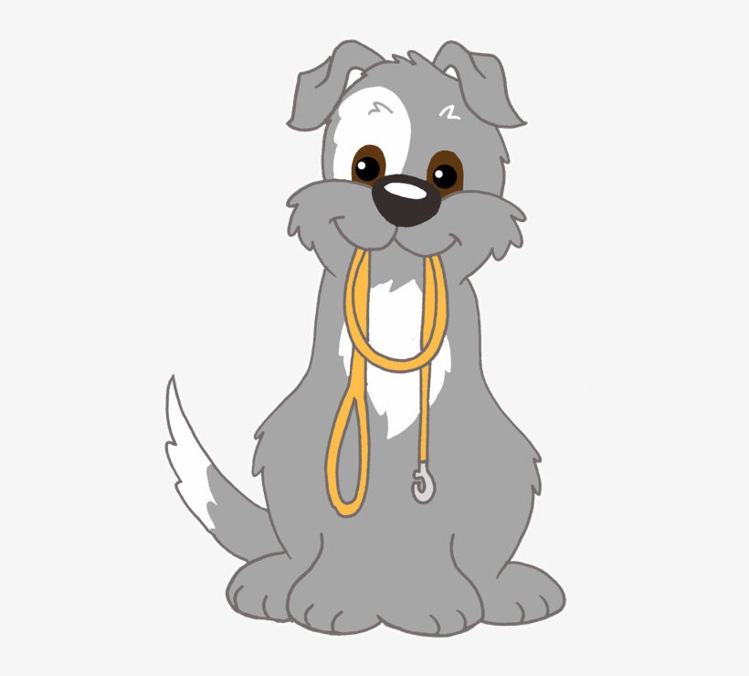 Peach On A Leash Blog - Dog On Leash Cartoon, transparent png download