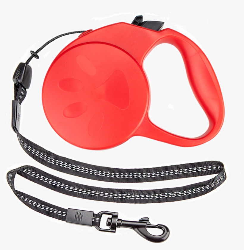 10 Foot Red Extra Small Retractable Dog Leash - Brybelly 10-foot Black Extra-small Retractable Dog, transparent png download