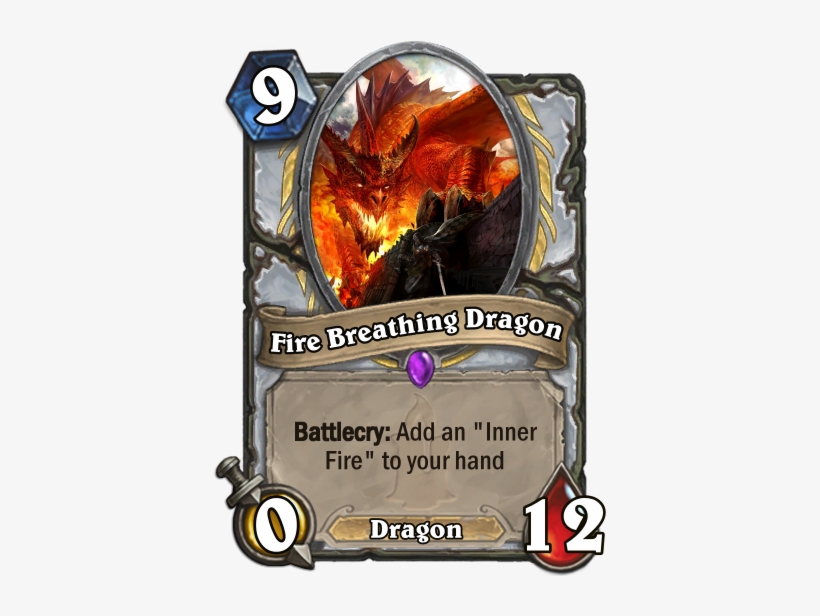 Fire Breathing Dragonset - Fan Made Hearthstone, transparent png download