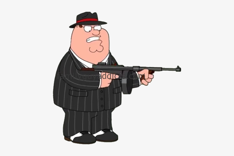 Fatfather Take Care Of Business Fatfather Fire Tommy - Cartoon With Gun Png, transparent png download