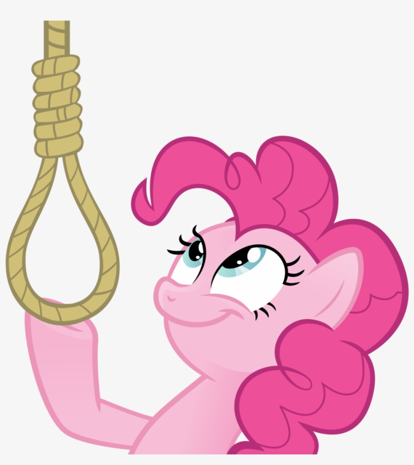 Your Jurisdiction/age May Mean Viewing This Content - Pinkie Pie With Noose, transparent png download