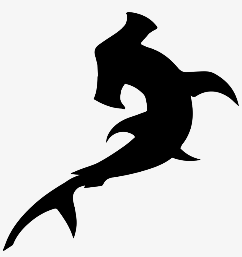Hammerhead Fish Shape Comments - Hammerhead Shark Silhouette, transparent png download