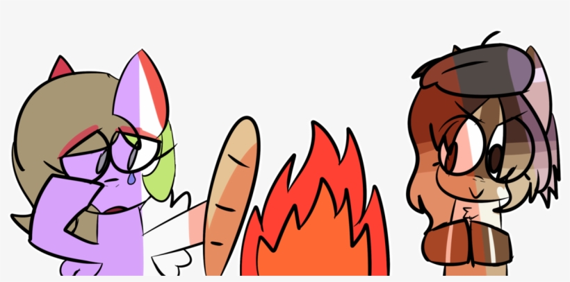 Krowlea, Beret, Bread, Fire, Food, French, Hat, Oc, - Cartoon, transparent png download