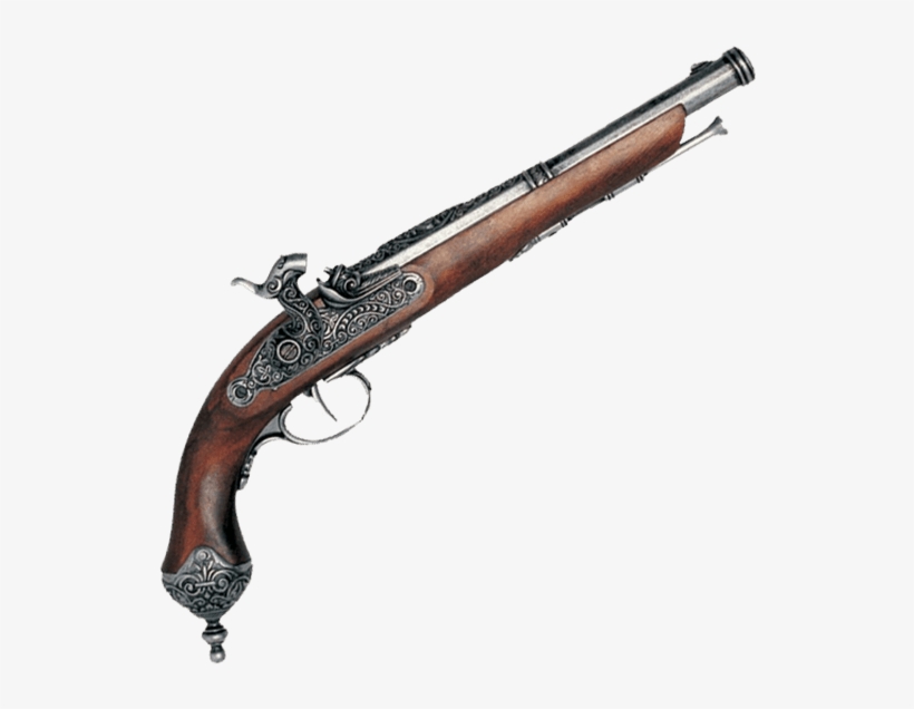 1825 Italian Percussion Pistol Pewter - Denix Replicas 1013g 1825 Italian Percussion Pistol, transparent png download