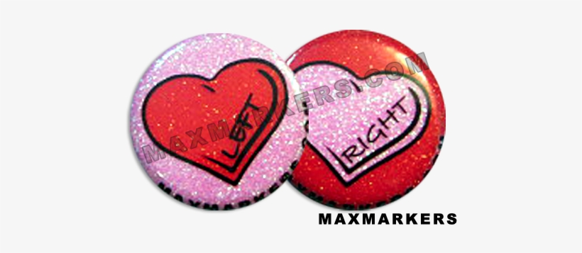 Disco Glitter Heart X-ray Markers - X-ray Marker, transparent png download
