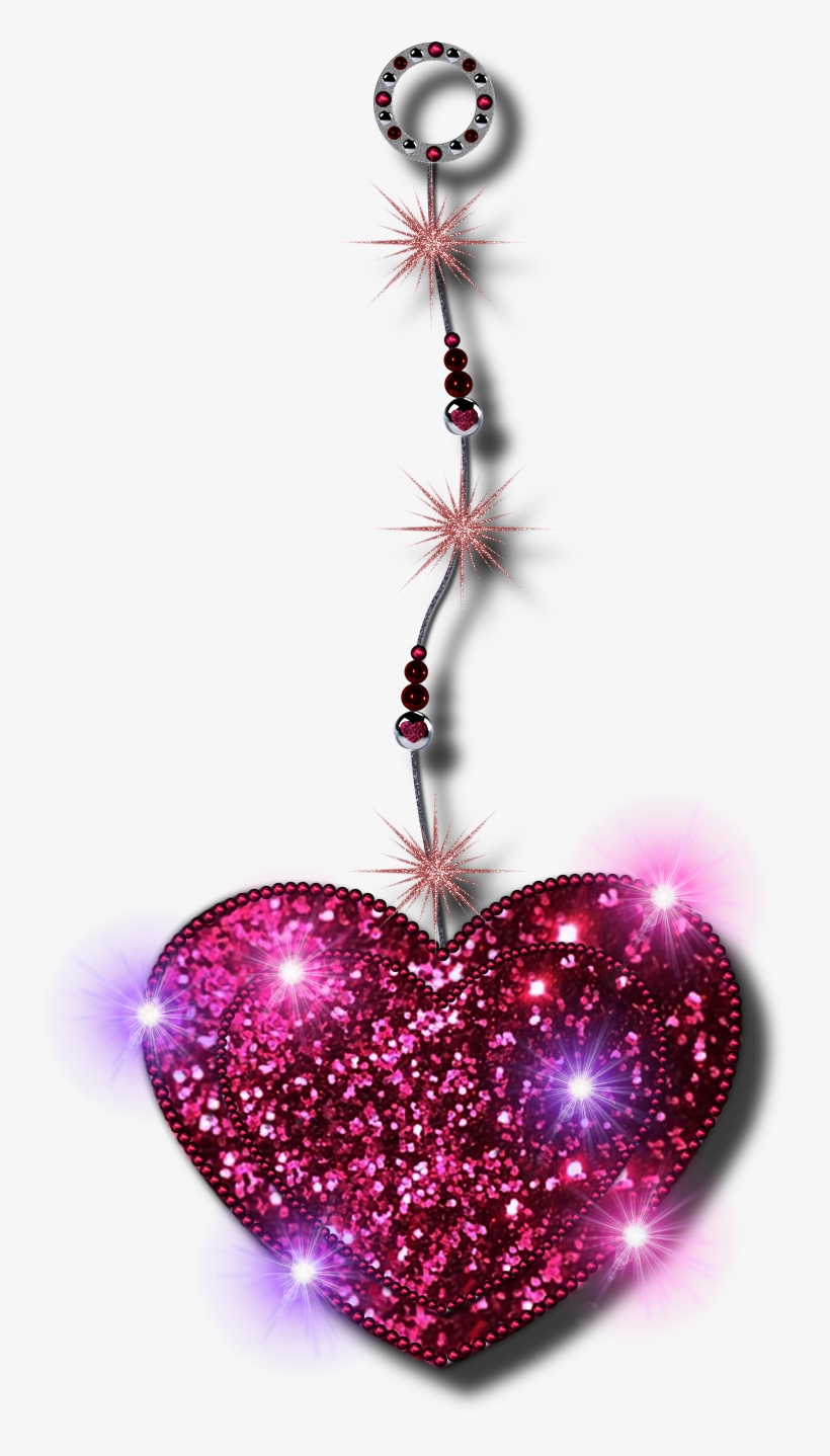 Png Glitter Heart By Jssanda - Elegante Rosa Glitter Ipad Hülse Ipad Sleeves, transparent png download