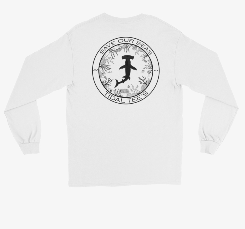 Hammerhead Shark Long Sleeve - Sweatshirt, transparent png download