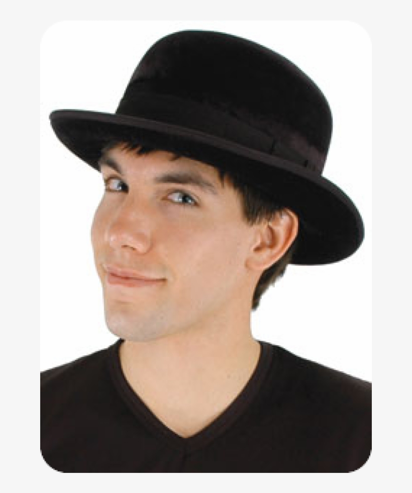 Black Velvet Bowler Hat At Labeshops, Home Decor, Fashion - Bowler Hat, transparent png download