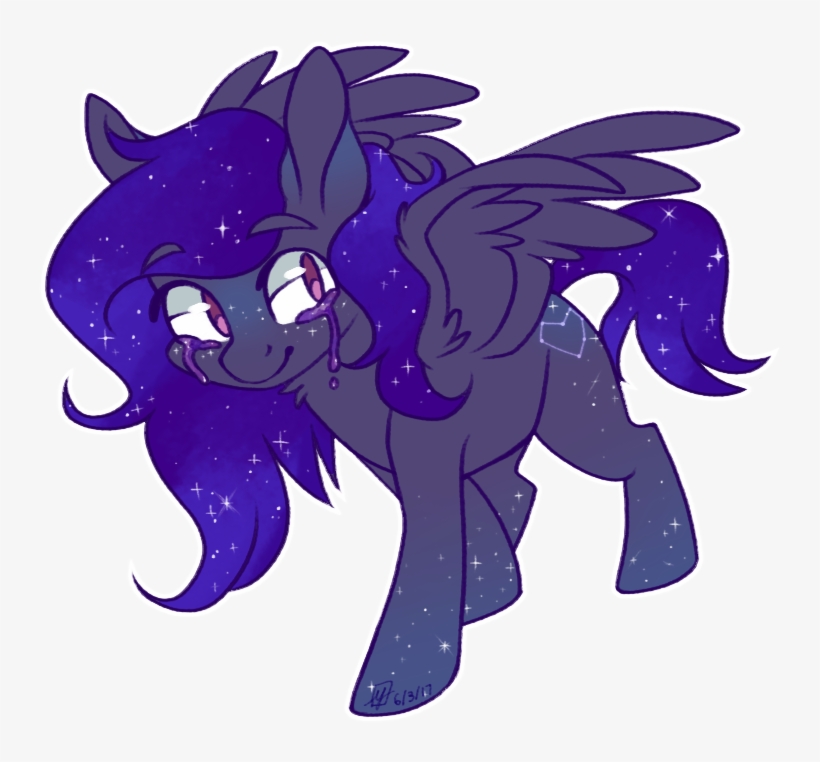 Spacechickennerd, Crying, Female, Glitter, Heart, Mare, - Cartoon, transparent png download