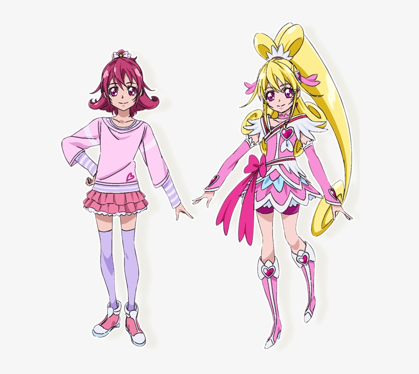 1 Cure Heart Y Mana - Doki Doki Pretty Cure Characters, transparent png download