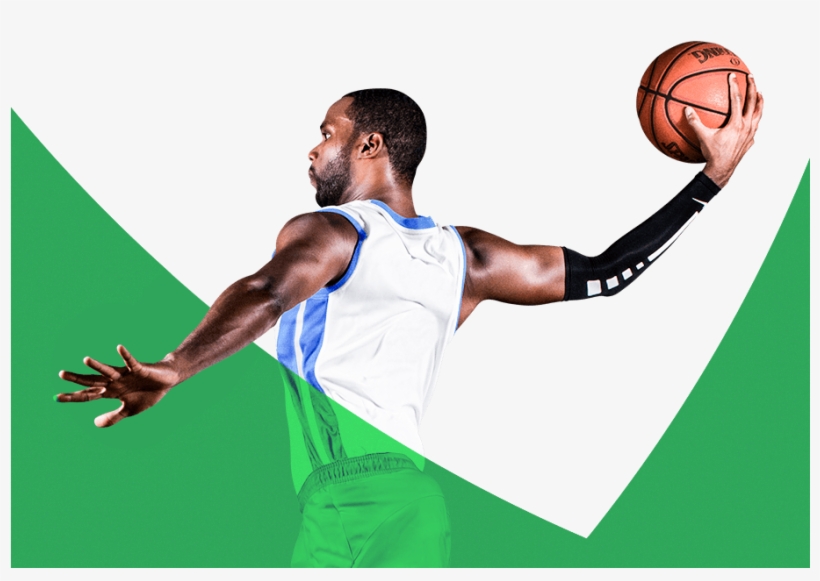 Green Black Basketball Player Png, transparent png download