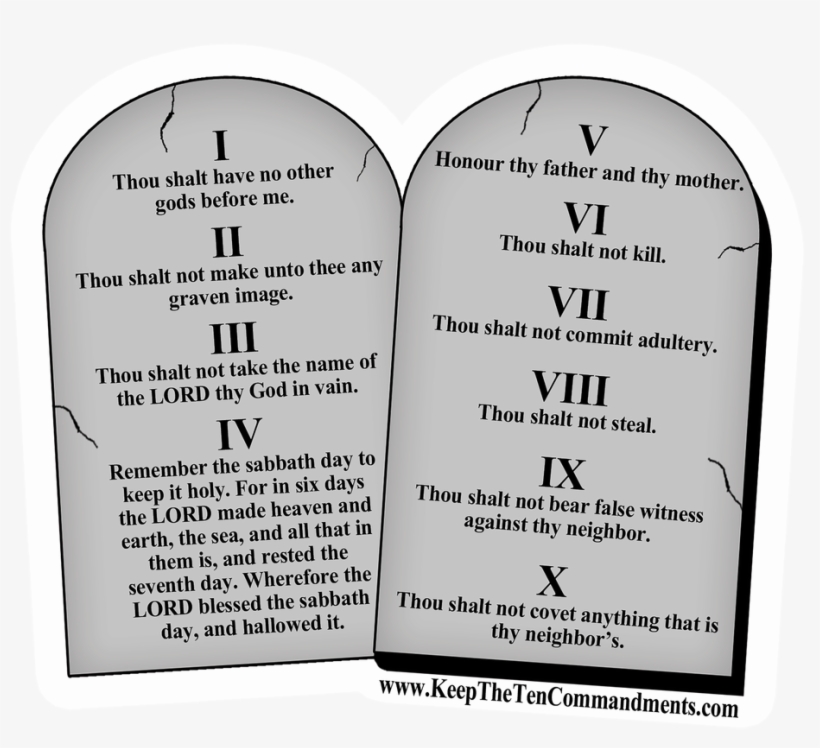 Download Christian School Locker Magnets - Ten Commandments Png ...
