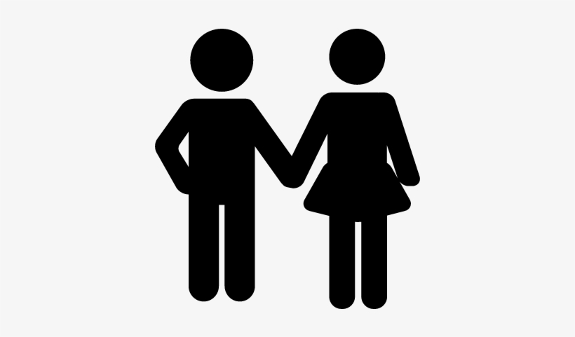 Holding Hands Vector - Brother And Sister Icon, transparent png download
