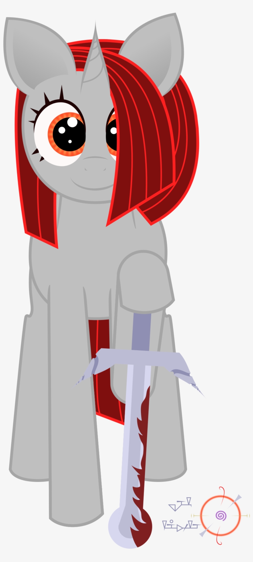 Sadlolz, Blood, Cute, Foal, Looking At You, Oc, Oc - Cartoon, transparent png download