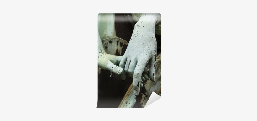 Old Bronze Statue Two People Holding Hands Wall Mural - Preaching And The Human Condition By Dr O Wesley Allen, transparent png download