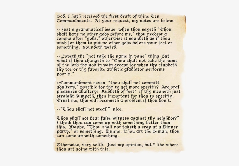 10 Commandments List - 10 Commandments With Explanation, transparent png download