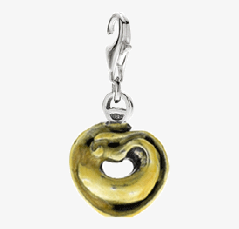 More Views - Gioielli Dop Orange Charm - Sterling Silver And Enamel, transparent png download