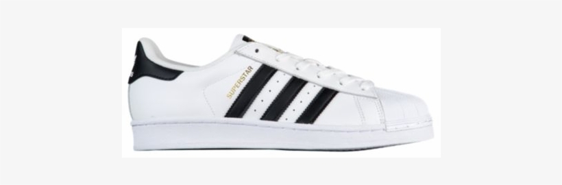 Adidas Originals Superstar Shoes - White And Navy Superstar Trainers, transparent png download