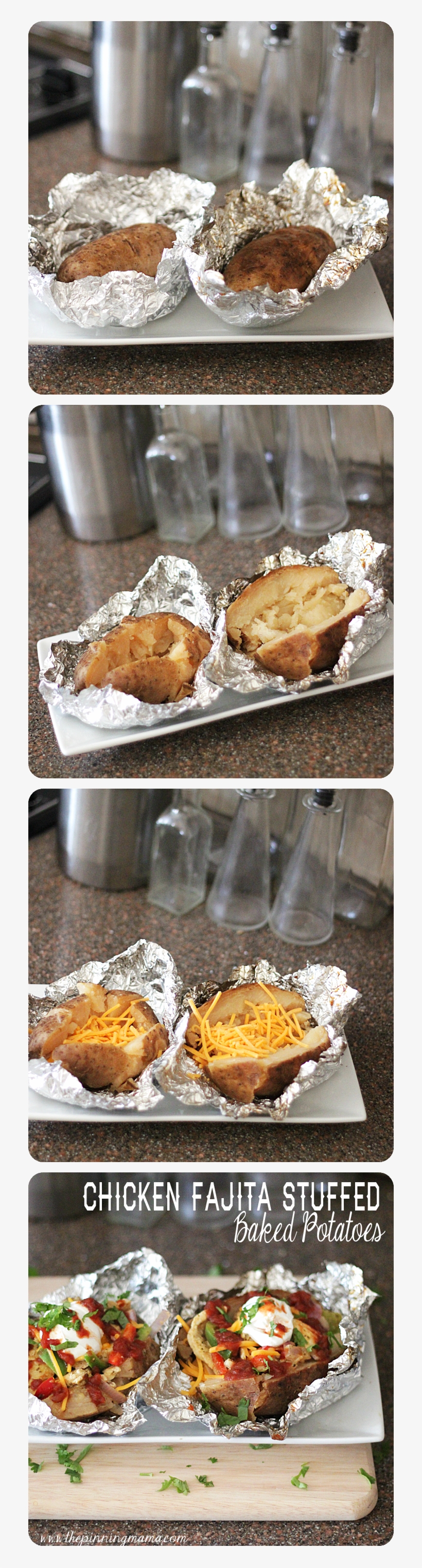 {easy Family Dinners) Chicken Fajita Stuffed Baked - Baked Potato, transparent png download