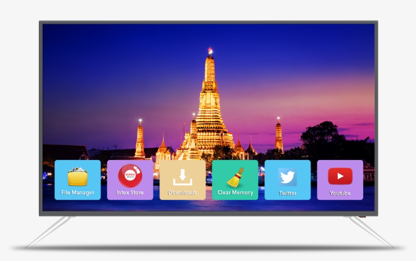 Intex Led-sh4004 Smart Tv - Intex Led Tv 40 Inch, transparent png download