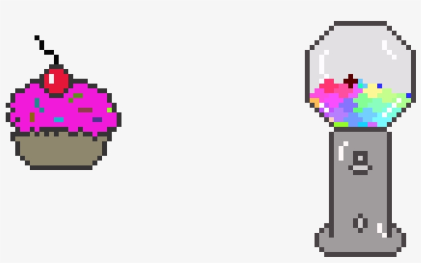 Cupcake And Gumball Machine - Cupcake, transparent png download