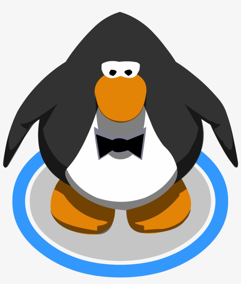 Black Bowtie Ingame - Penguin With A Tie, transparent png download