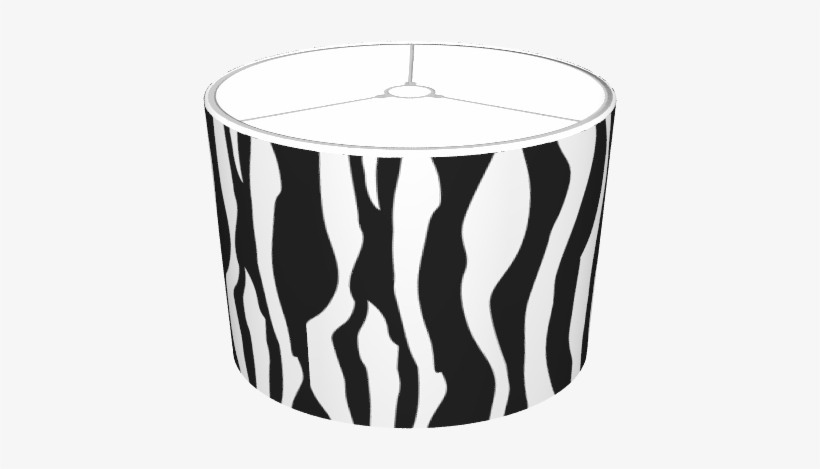 Zebra Print Animal Lamp Shades - Lamp Zebra Print, transparent png download