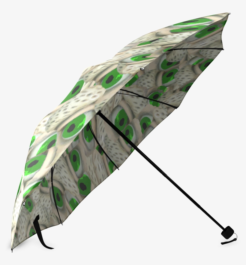 Load Image Into Gallery Viewer, Green Bushy Eyebrows - Optical Illusion Umbrella, transparent png download