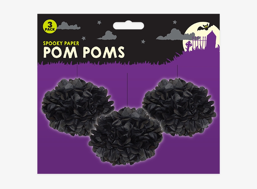 Halloween Pom Poms Decorations - Paper, transparent png download