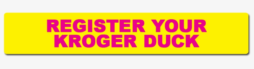 Register Kroger Duck Button - Stereo Krogs, transparent png download
