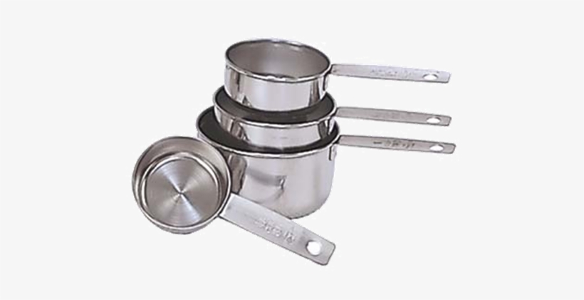Adcraft Mcs-4 Stainless Steel 4 Piece Measuring Cup, transparent png download