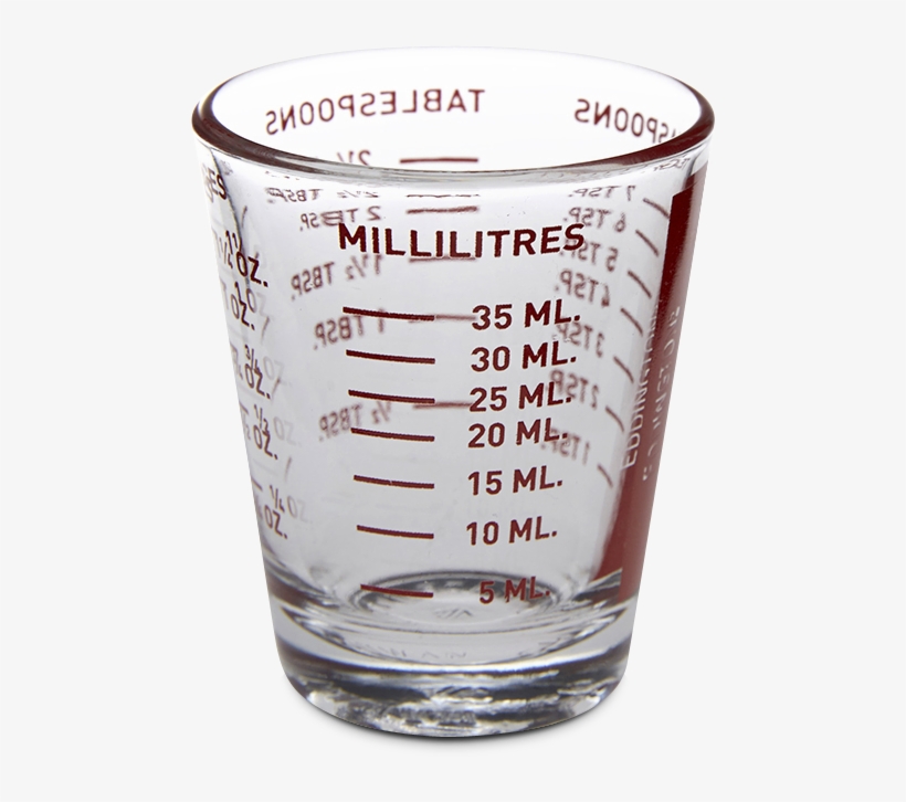 Small Measuring Cup - Glass, transparent png download