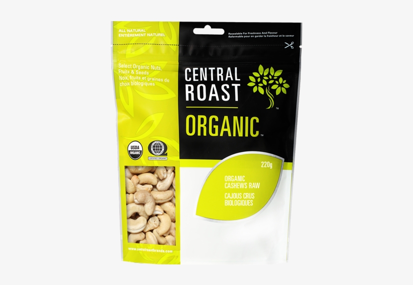 Cashews Raw - Central Roast Organic Raw Mixed Nuts With Raisins, transparent png download