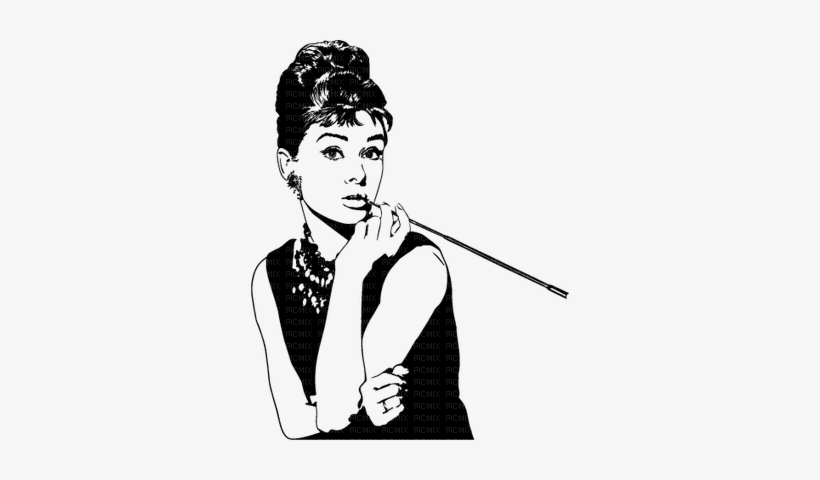 Kaz Creations Audrey Hepburn Silhouettes Silhouette - Audrey Hepburn Costume, transparent png download