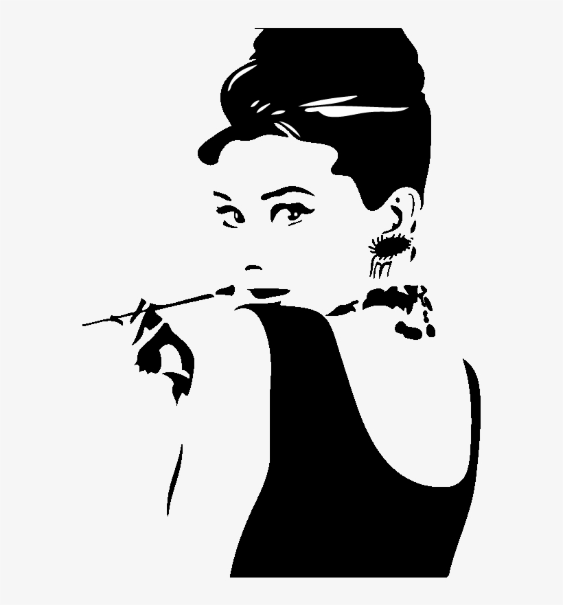 Sticker Cinema Portrait Audrey Hepburn Ambiance Sticker - Audrey Hepburn Pop Art, transparent png download