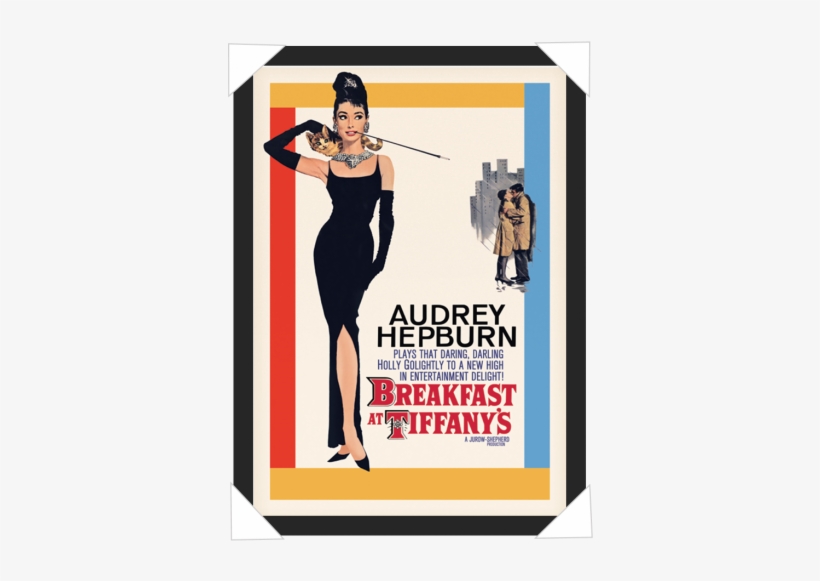 #873 - Breakfast At Tiffanys Poster Framed, transparent png download