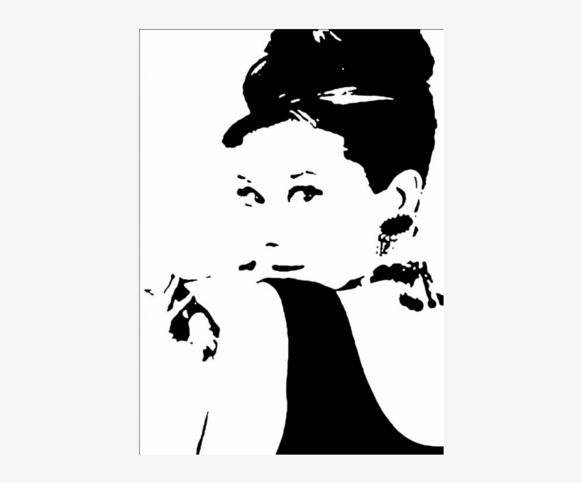 The Product Gallery Below Is The Latest Addition To - Audrey Hepburn Painting Black And White, transparent png download